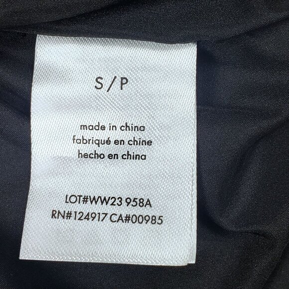 WeWoreWhat Cropped Puffer Jacket Black Womens Size S Zip Front Quilted Coat - Picture 11 of 16